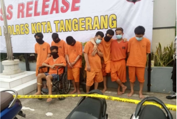 Polresta Tangerang gelar kasus Curanmor dengan 8 orang pelaku