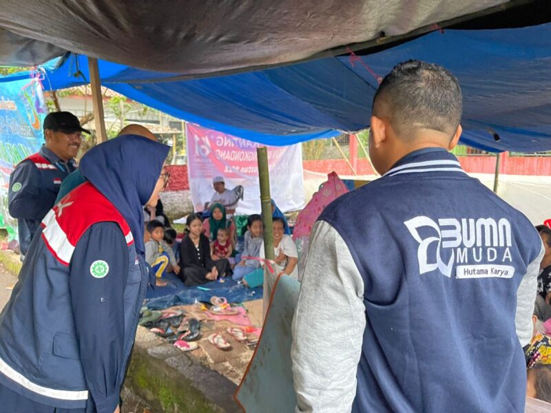 Lewat HK Peduli Bencana Alam, Hutama Karya Group Bantu Warga Korban Gempa Cianjur
