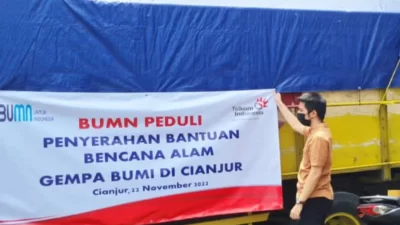 Telkom salurkan paket sembako untuk korban gempa di Cianjur