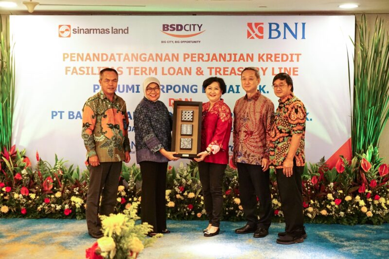 BSDE Terima Fasilitas Pinjaman Rp1 Triliun dari BNI