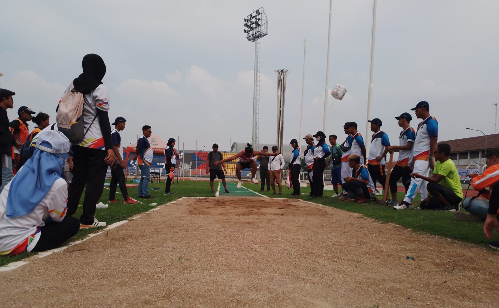 Kejuaraan lompat jauh di Pekan Paralympic Provinsi banten