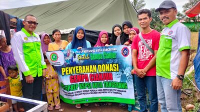KSPSI Kota Tangerang Kirim Bantuan Kepada Korban Gempa di Cianjur