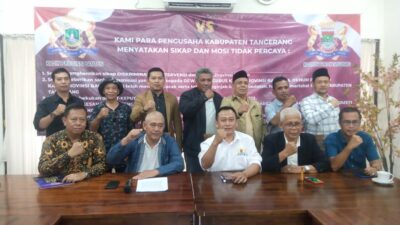 Pengurus Kadin Kabupaten Tangerang Kubu H Munadi