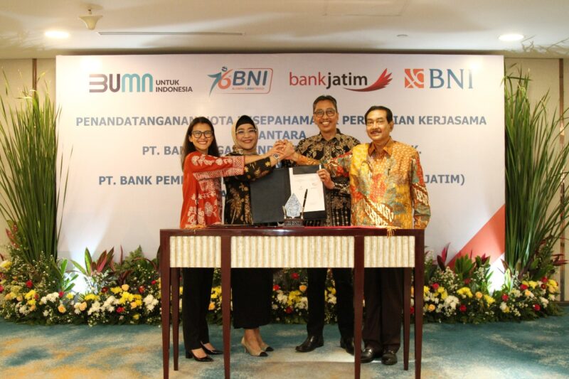 Support Ekonomi Digital di Jawa Timur, BNI dan Bank Jatim Bersinergi 