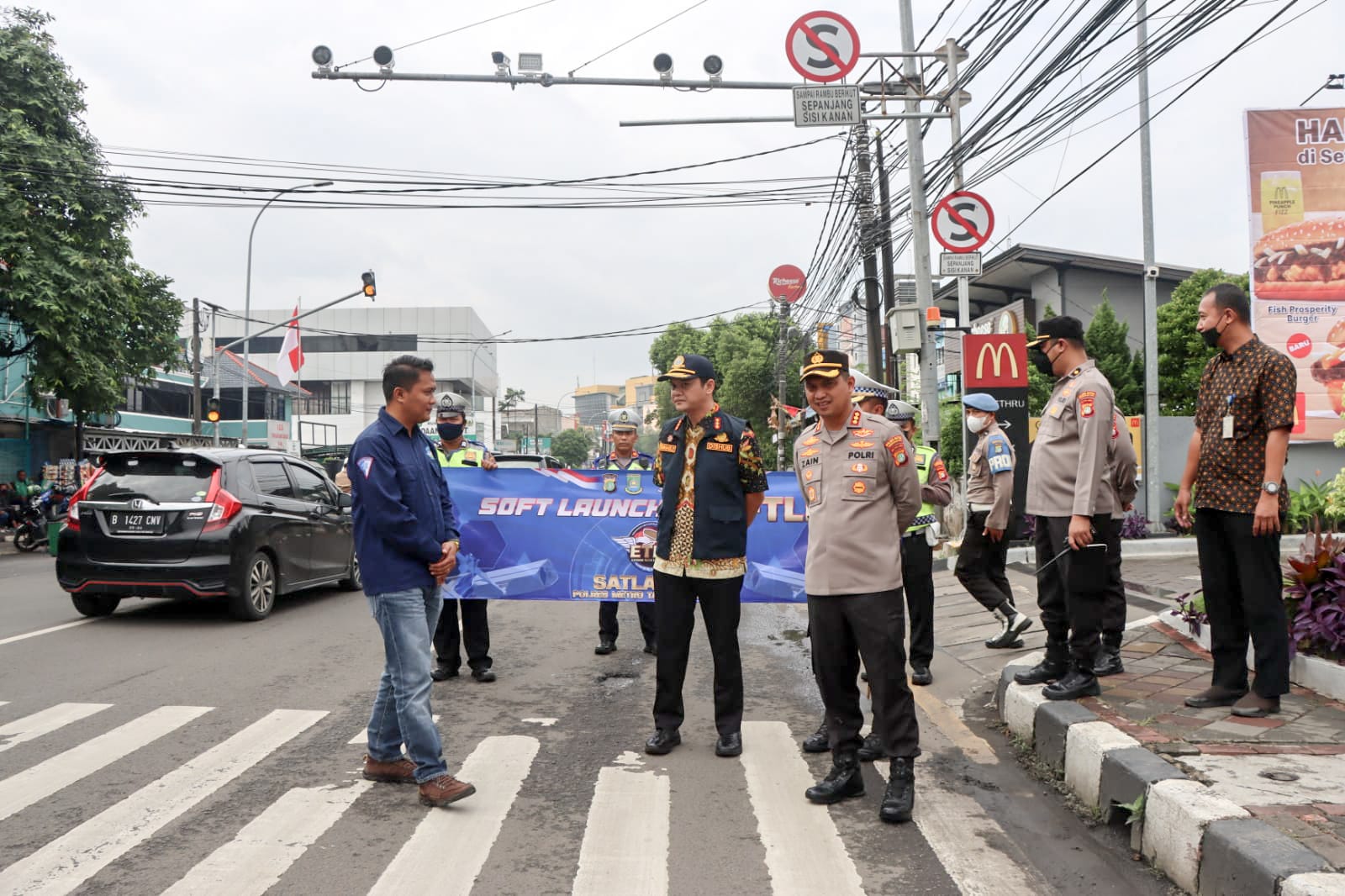 Polres Metro Tangerang Kota meluncurkan sistem tilang Electronic Traffic Law Enforcement