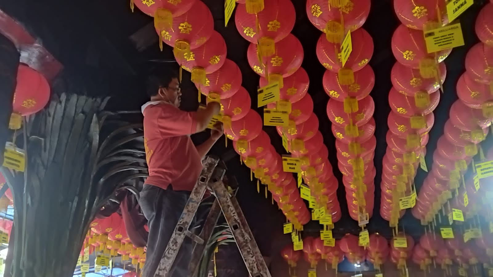 Lampion di vihara Nimmala tangerang