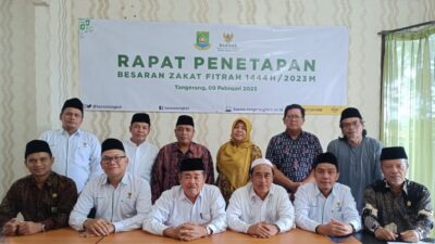 Baznas Kota Tangerang Tetapkan Besaran Zakat Fitrah 1445 Hijriah Rp45 Ribu/Orang