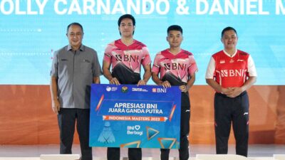 Apresiasi Atlet Berprestasi di Indonesia Masters 2023, BNI dan PBSI Siap Kawal Chico Cs ke Badminton Asia Mixed Team di Dubai