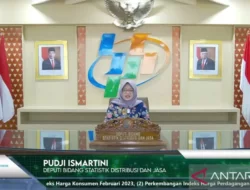 BPS Melaporkan inflasi tahunan Februari 2023