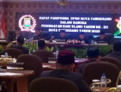 Rapat Paripurna DPRD Pada HUT Kota Tangerang ke-30