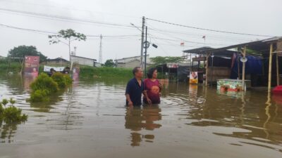 Tanggul Kali Ledug Bocor, 2000 Warga di Kecamatan Periuk Kota Tangerang Terendam Banjir Hingga 2 Meter