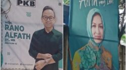 Atribut Pemilu dan Pilkada yang masih bertengger di Kota Tangerang