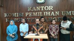 Konferensi Pers KPUD Kabupaten Tangerang terkait berkas Bacaleg dari 18 Parpol