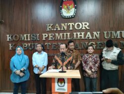 KPU Kabupaten Tangerang Nyatakan Berkas Bacaleg 18 Parpol Sudah Lengkap