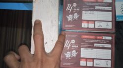 Stiker KPU Kota Tangerang sebagai tanda pemilih Pemilu 2024