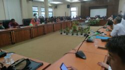Rapat Dengar Pendapat atau Hearing Komisi II DPRD Kabupaten Tangerang terkait polemik wacana revitalisasi Pasar Kutabumi di Kecamatan Pasar Kemis