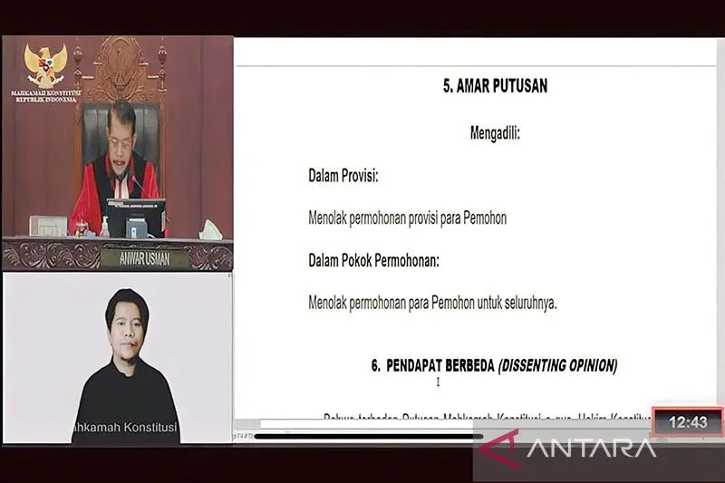 MK Putuskan Sistem Pemilu Tetap Terbuka