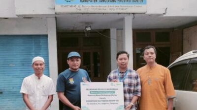 Pembangunan Gedung Sekretariat, PWI Kabupaten Tangerang Dapat “Suntikan” CSR dari PT Pegadaian