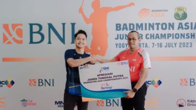 BNI Beri Apresiasi Atlet pada Badminton Asia Junior Champhionship 2023