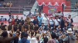 Pelaksanaan kejuaraan Bolabasket Ganjar Challenge Clash of The Titans di GOR Dimyati