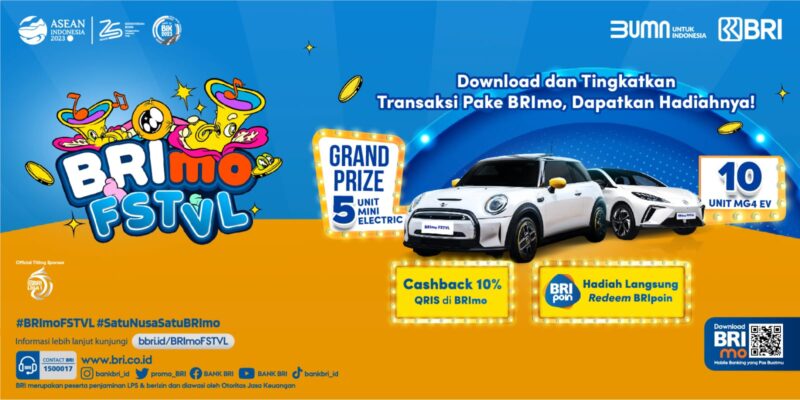 Mobil Listrik Keren Untuk Nasabah BRI di BRImo FSTVL 2023