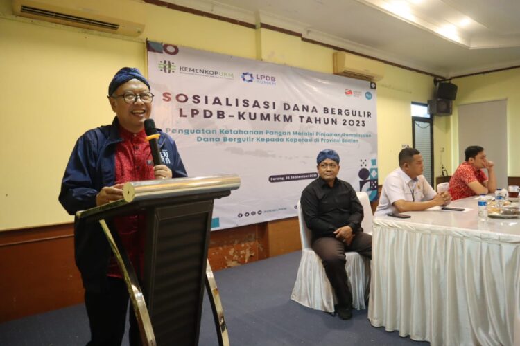 Sosialisasi Kemenkop UKM Ananta Minta LPDB Perhatikan Koperasi Kecil di Banten