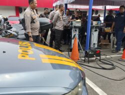 Sejumlah Kendaraan Dinas Milik Polrestro Tangerang Kota Tidak Lolos Uji Emisi