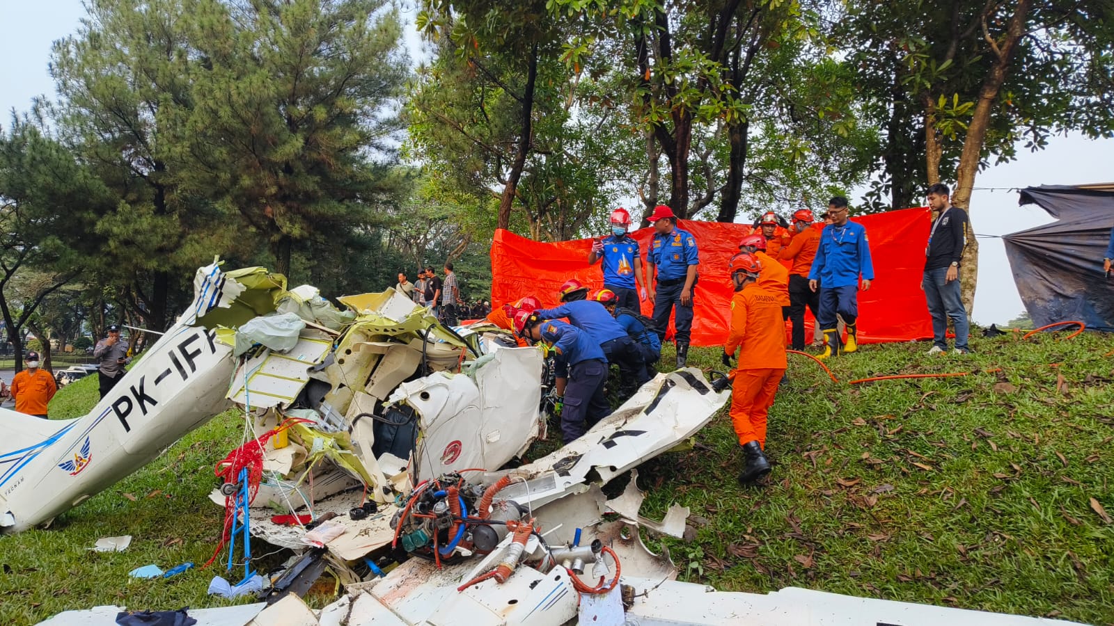 Peristiwa Awal hingga Terkini Pesawat Jatuh di BSD Tangerang Selatan