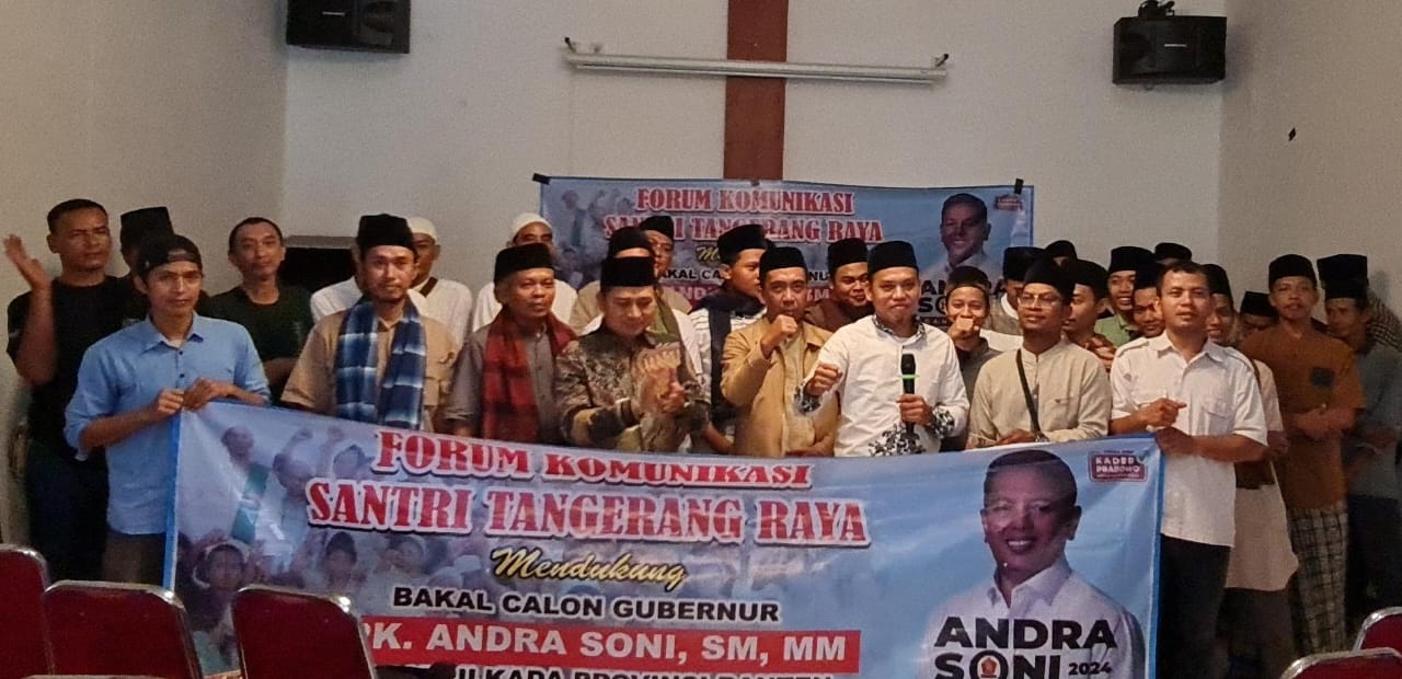 Santri Tangerang Raya Dukung Andra Soni Maju di Pilkada 2024 Banten