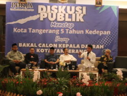 Diskusi Publik Pokja WHTR, Bacakada Kota Tangerang 2024 Adu Gagasan