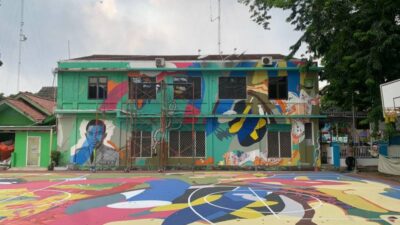 Lapangan Basket Alun-Alun Kota Tangerang Punya Wajah Baru