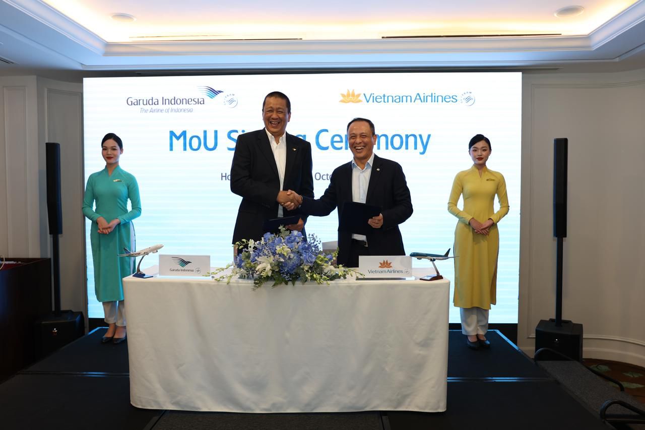 Garuda Indonesia dan Vietnam Airlines Perkuat Sinergi Aviasi di Asia Tenggara