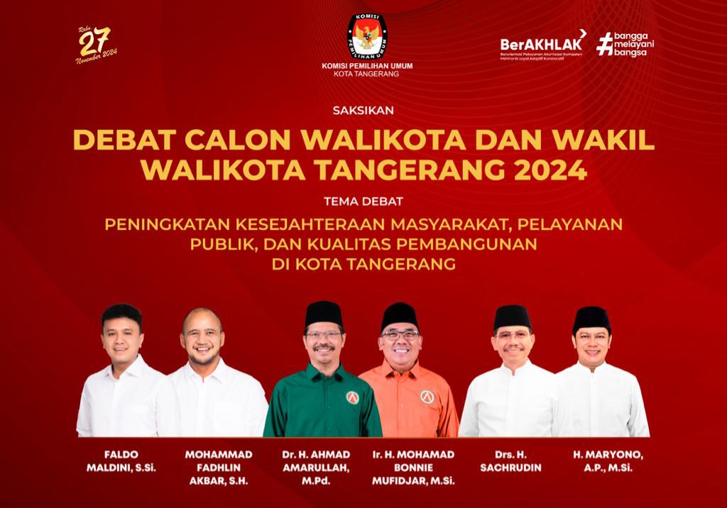 Debat Pilkada Kota Tangerang 2024, Paslon ini Sampaikan Program untuk Difabel