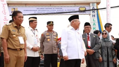 Pj Bupati Tangerang Dampingi Wapres dalam Pencanangan Universitas dan Rumah Sakit Islam Syekh Nawawi