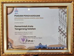 Tangsel Raih Penghargaan Kinerja Nasional Terbaik