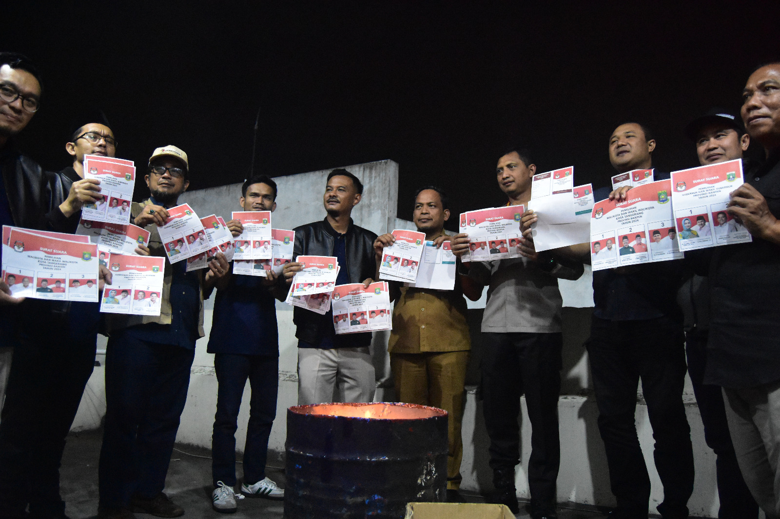 KPU Kota Tangerang Musnahkan Sisa Surat Suara Rusak dan Lebih