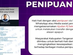 Pemkab Tangerang Minta Waspadai Penipuan Mengatasnamakan Aparat