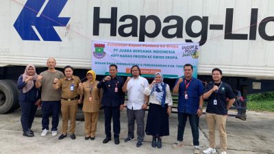 PT Juara Bersama mencatat pencapaian membanggakan di sektor agribisnis. Perusahaan ini sukses mengekspor buah segar dan beku ke Swiss. Pelepasan ekspor dilakukan di kawasan Industri Manis, Kecamatan Curug, Kabupaten Tangerang.