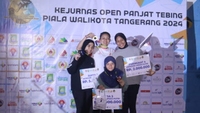 Rajiah Kalah dari Desak di Kejurnas Panjat Tebing Piala Wali Kota Tangerang 2024