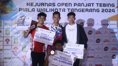 Veddriq, Juara Dunia Panjat Tebing Tumbang di Kejurnas Piala Wali Kota Tangerang 2024