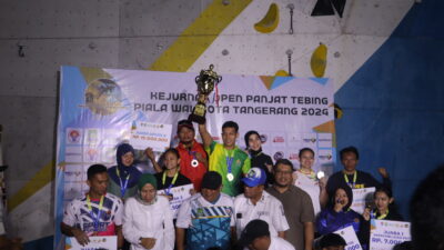 Kejurnas Panjat Tebing Piala Wali Kota Tangerang 2024: Jawa Timur Juara Umum