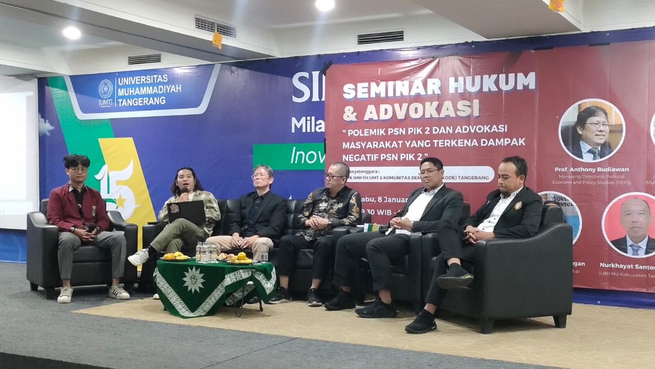 UMT Gelar Seminar Hukum dan Advokasi Polemik PSN PIK 2