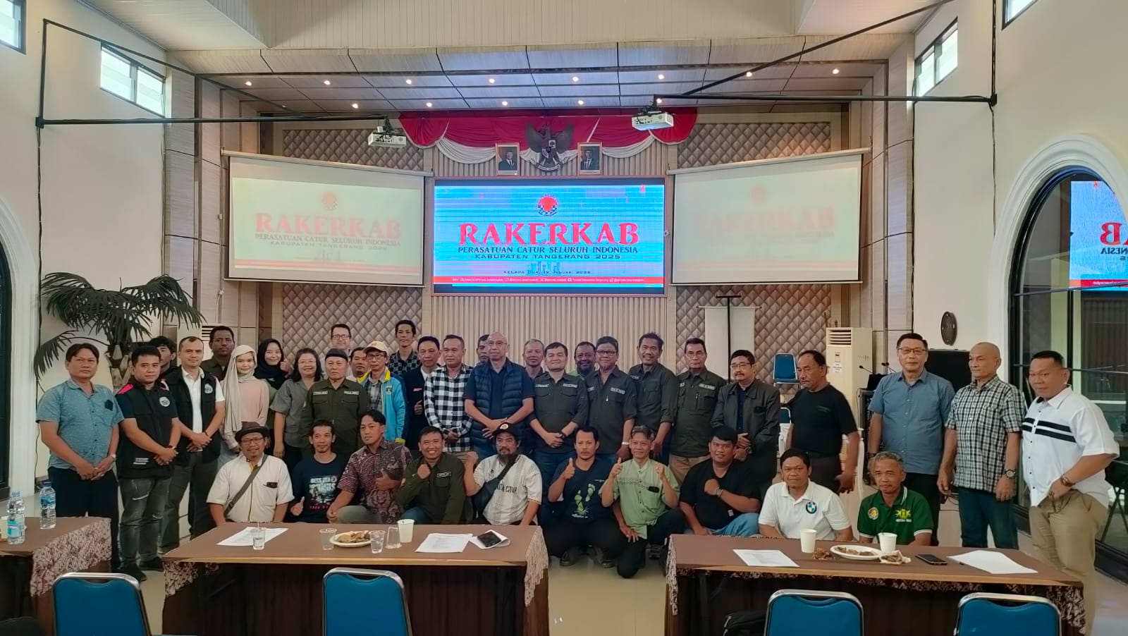 Rakerkab Percasi Kabupaten Tangerang 2025 resmi menerima 14 klub catur baru sebagai anggota.