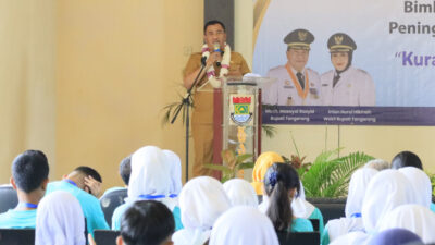 Ratusan Siswa SMP se-Kabupaten Tangerang mengikuti Jambore Sanitasi  Sekolah 2025 di Gedung Kitri Bhakti Curug, Selasa (29/04/2025).