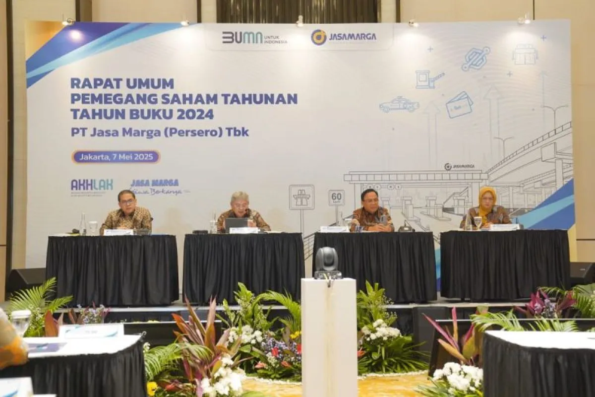 PT Jasa Marga (Persero) Tbk. (Perseroan) menggelar Rapat Umum Pemegang Saham Tahunan (RUPST) Tahun Buku 2024, Rabu (08/05/2025).