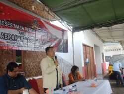 Abraham Serap Aspirasi Warga RW 26 Bonang