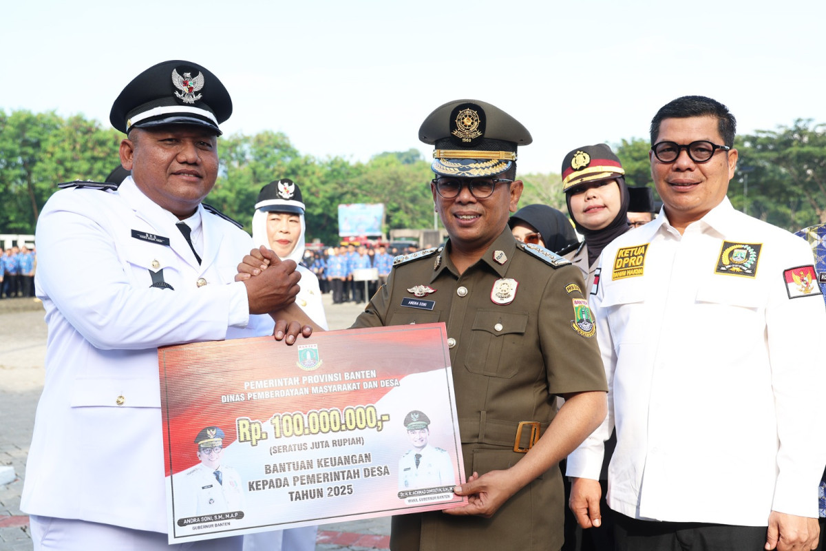 Dukung Kesejahteraan Desa, Pemprov Banten Gelontorkan Rp123,8 Miliar Bantuan Keuangan