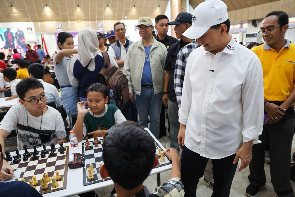 Wakil Gubernur Banten, A. Dimyati Natakusumah, mengapresiasi partisipasi anak-anak dalam Kejuaraan Catur Bupati Tangerang Cup 2025.