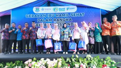 Wakil Bupati Tangerang, Intan Nurul Hikmah, meluncurkan Gerakan Ibu Hamil untuk mencegah stunting dan meningkatkan kesehatan ibu hamil.