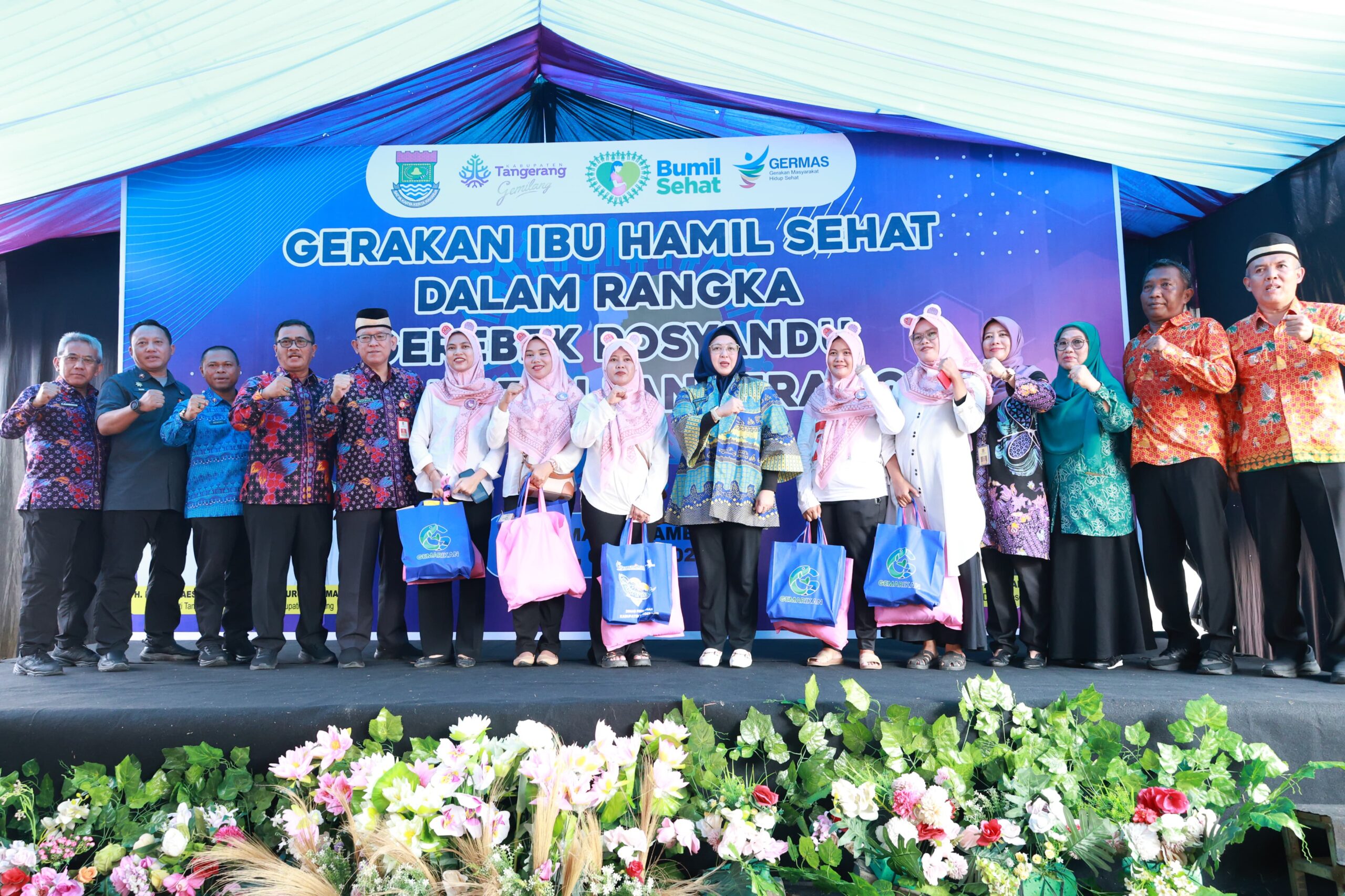 Wakil Bupati Tangerang, Intan Nurul Hikmah, meluncurkan Gerakan Ibu Hamil untuk mencegah stunting dan meningkatkan kesehatan ibu hamil.